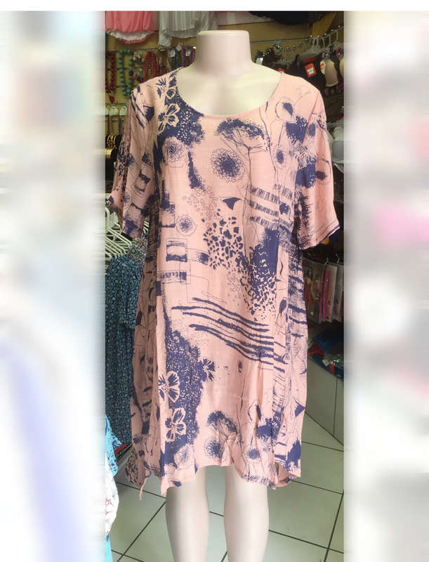 " Unbeatable Clearance Price " Sidetail Tunic Dress Plus Size Size 38-40