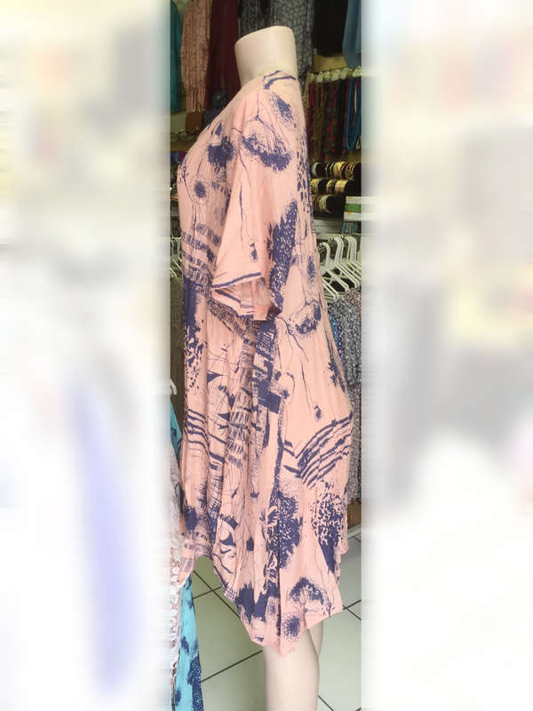 " Unbeatable Clearance Price " Sidetail Tunic Dress Plus Size Size 38-40