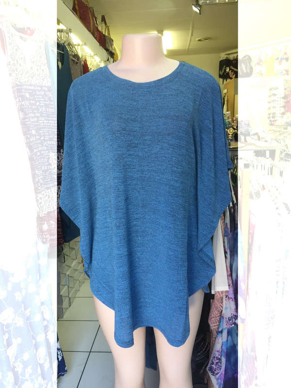 Poncho Style Flutter Sleeve Top Size 32-36