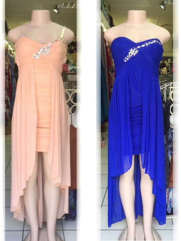 Stunning Prom Formal Party Ball Evening High Low Dress Padded Sizes 30-40