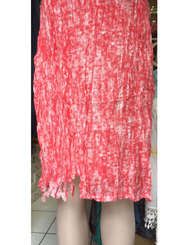 Crinkle Tunic Shift Plus Size Dress With Pockets Sizes 36 - 42