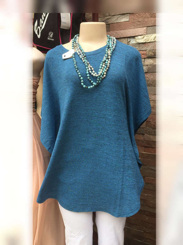 Poncho Style Flutter Sleeve Top Size 32-36