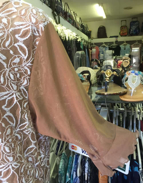 Beautiful Sheer Lace Tunic 3/4 Sleeve See-Through Sizes 36 - 46
