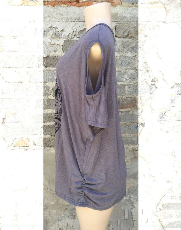Open Shoulder Loose Top One Size Fits up to Size 54