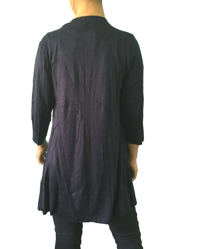 3/4 Sleeve Cardigan Color Black Sizes 30 - 40