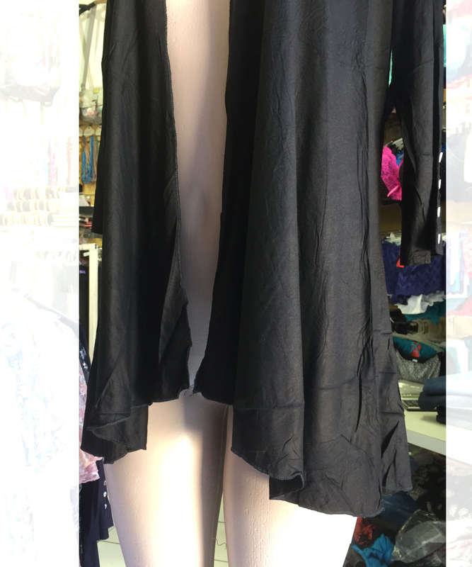3/4 Sleeve Cardigan Color Black Sizes 30 - 40