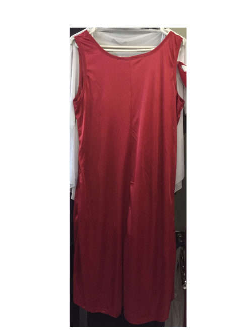 Baggy Loose 2 Piece Short Sleeve Maxi Dress Size 42-44 Color Dark Blue
