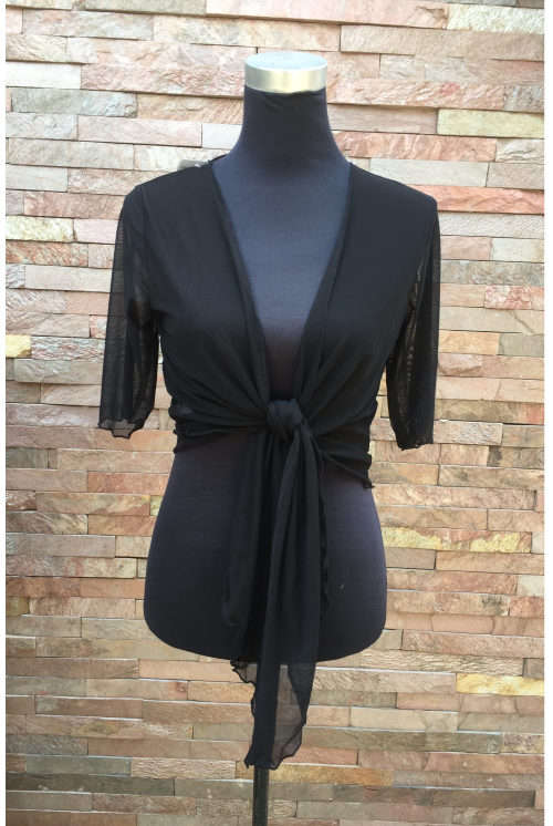 Mesh Wrap Cardigan One Size