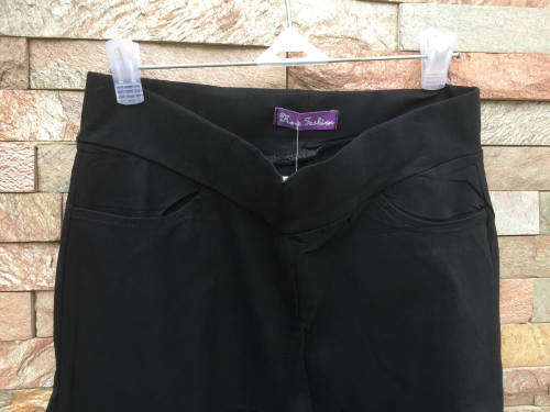 Pull-on Bootcut Pants Color BLACK Size 38