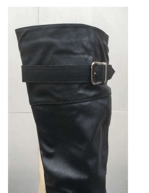 Buckles Wide Calf KNEE HEIGHT Boots Sizes 4,5,6
