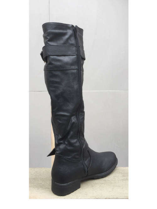Buckles Wide Calf KNEE HEIGHT Boots Sizes 4,5,6
