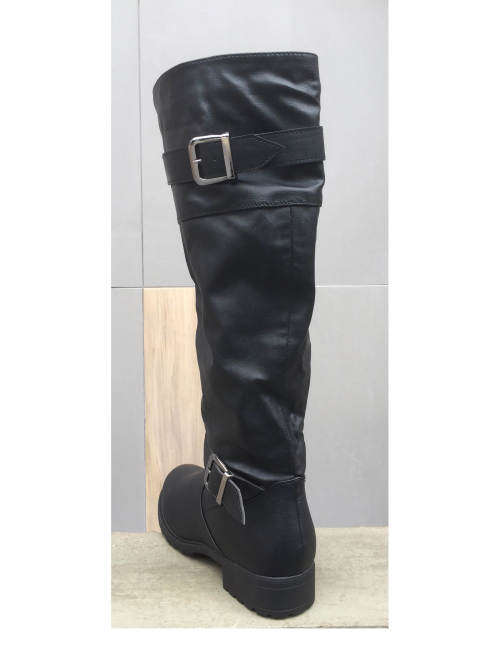 Buckles Wide Calf KNEE HEIGHT Boots Sizes 4,5,6