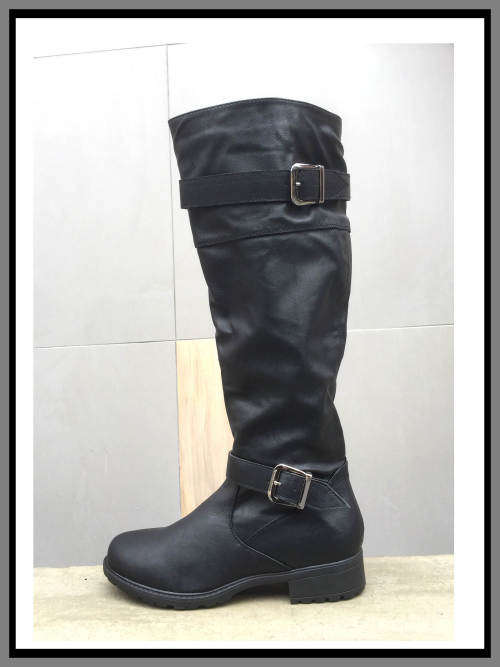 Buckles Wide Calf KNEE HEIGHT Boots Sizes 4,5,6