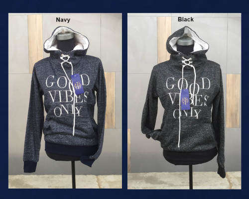 Good Vibes Only Hoodie Size 32-34 Color Black