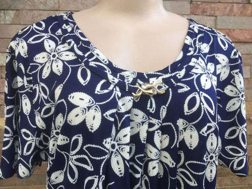 2017 New Arrival - Spring Tunics Diamante Neckline Colors: Black, Navy