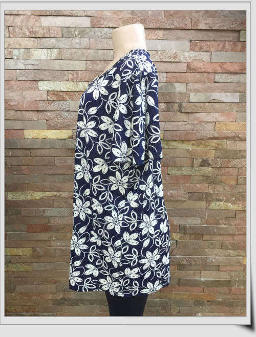 2017 New Arrival - Spring Tunics Diamante Neckline Colors: Black, Navy