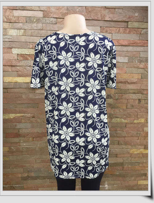 2017 New Arrival - Spring Tunics Diamante Neckline Colors: Black, Navy