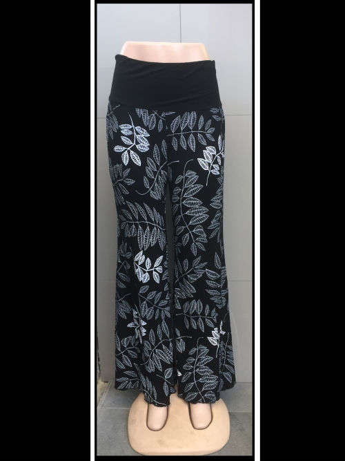 Fashion Adjustable High Waist Wide Legs Pants Size XXL(38/40)