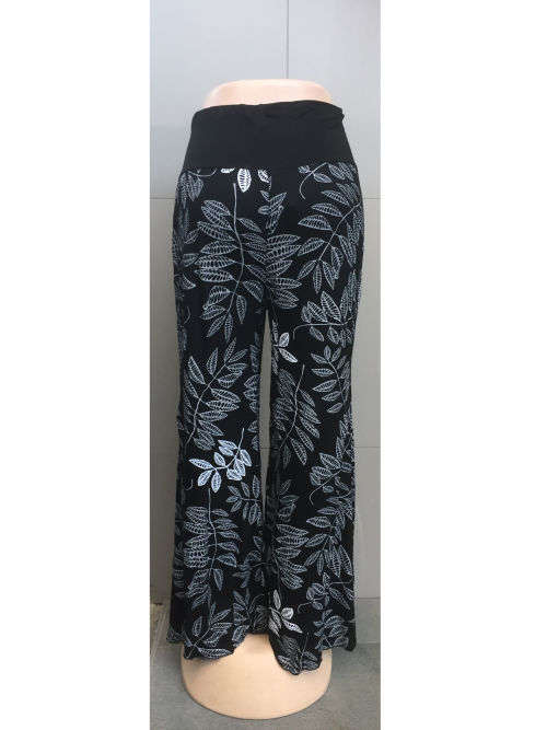 Fashion Adjustable High Waist Wide Legs Pants Size XXL(38/40)
