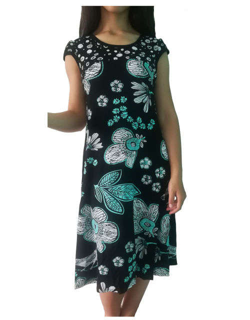 NEW ARRIVAL SALE - Cap Sleeve floral Dress Sizes 32 - 42
