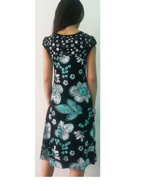 NEW ARRIVAL SALE - Cap Sleeve floral Dress Sizes 32 - 42