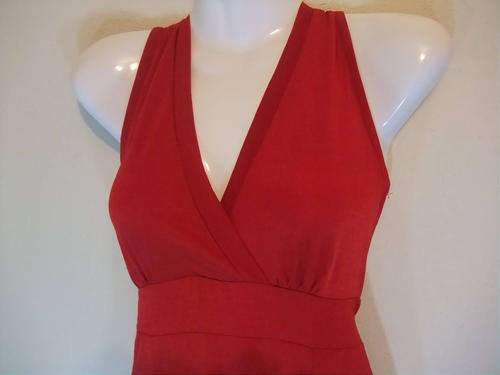 ELEGANT RED EVENING DRESS / M