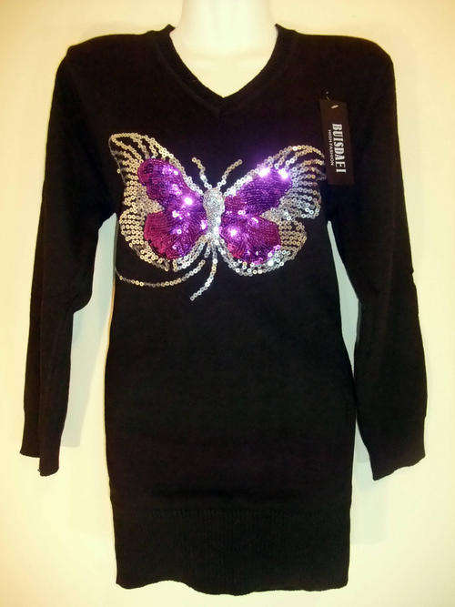 BEAUTIFUL BUTTERFLY BUST - BLACK