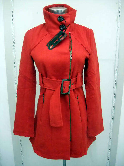 TRENDY PINK WINTER COAT SIZES : S-XXL
