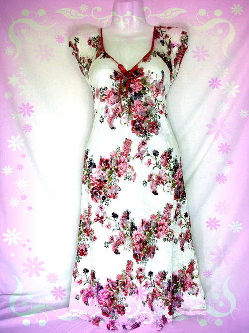 ****NEW ARRIVAL****SWEET Floral LACE Dress - Red/XL