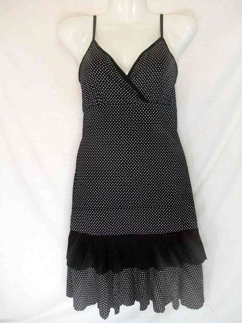 ***EARLY CHRISTMAS SALE*** BLACK & WHITE POLKA DOT DRESS. 34/36