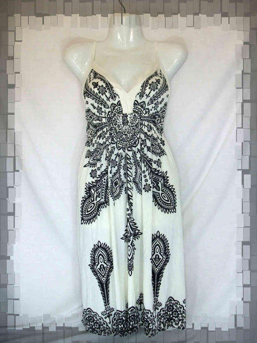 ****NEW ARRIVAL****WHITE/BLACK Summer Dress -36