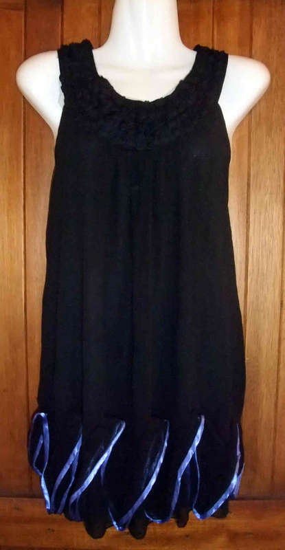 ****NEW ARRIVAL**** CHARMING CHIFFON LONG TOP ,M