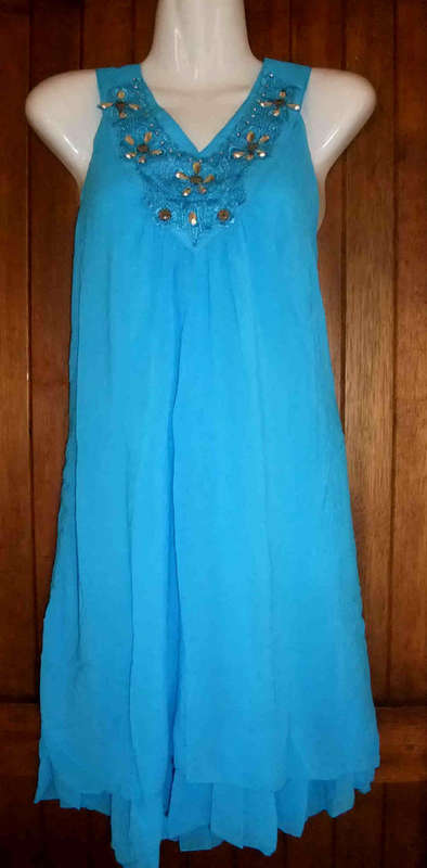 ****Spring New Arrival**** PRETTY FRONT CHARMING CHIFFON DERSS 36/38