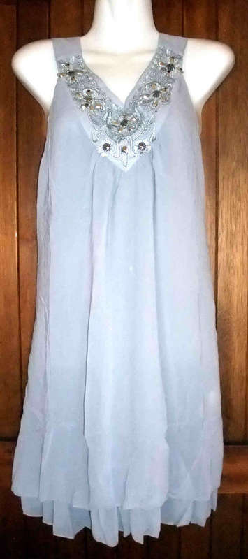 ****Spring New Arrival**** PRETTY FRONT CHARMING CHIFFON DERSS 36/38