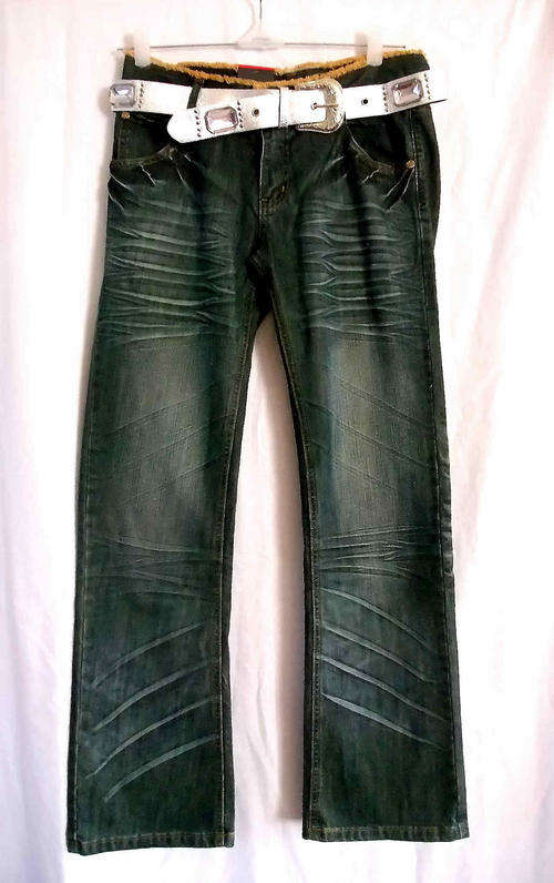 Xmas Sale Was R125 WOMENS FASHION JEANS SILVER JEWEL BELT SIZE: 34"