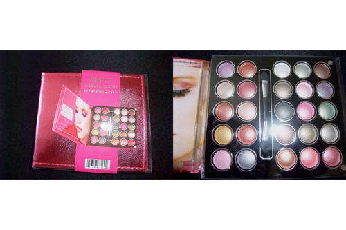 USA Profusion ** 25 EYESHADOW BEAUTY WALLET COLOR PINK