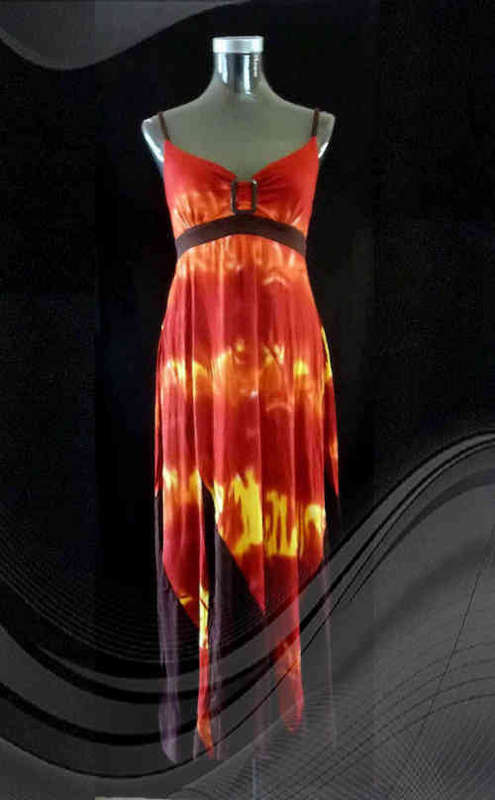 SEXY SOLAR FLARE LONG DRESS 32/34