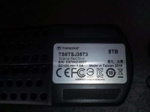 Transcend 8 Terrabyte External
