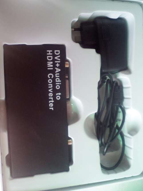 DVI + Audio to HDMI Converter