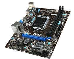 MSI H81 Board, i5 CPU & 4gig Memory
