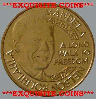 5 X SCOIN MEMENTO MANDELA LONG WALK TO FREEDOM COINS 1976-1980 @@@@ A CRAZY R1 START
