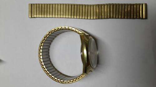 Omega Electronic F300Hz Geneve Chronometer Gold Plated Watch