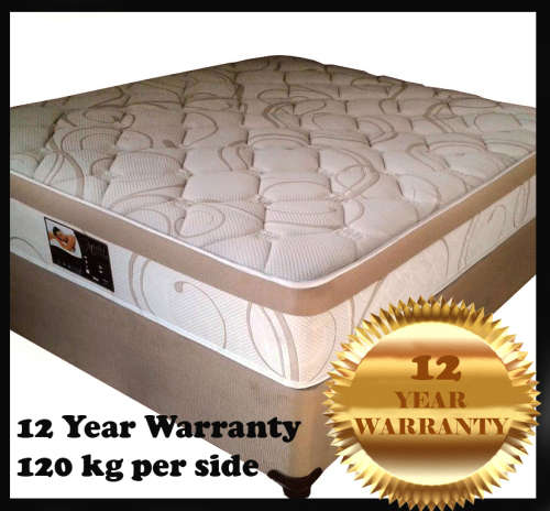 QUEEN SIZE BEDS -  BASE AND MATTRESS 120Kg PER SIDE