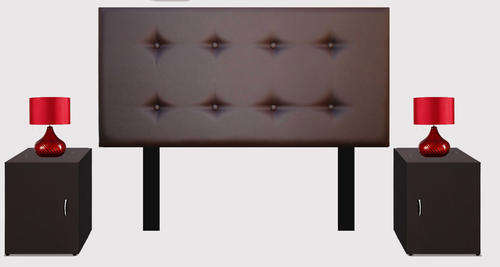 Upholstered Headboard - Unique Star Button Design Made to order