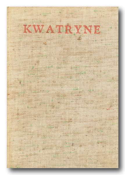 Kwatryne deur ID du Plessis (1e Druk 1941)