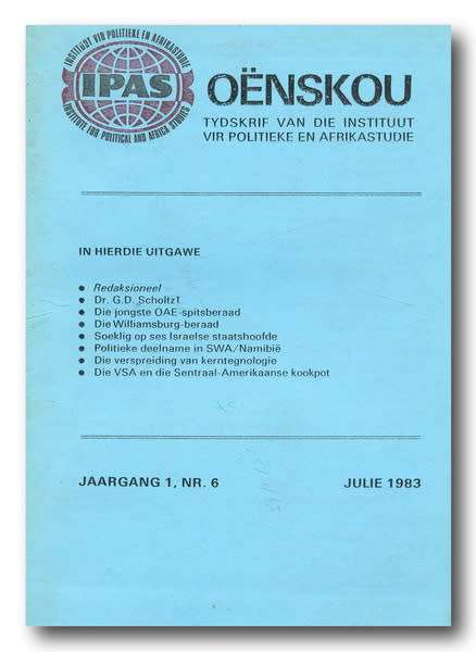 Oenskou- Tydskrif van die Instituut vir Politieke en Afrikastudie (1983) PU vir CHO