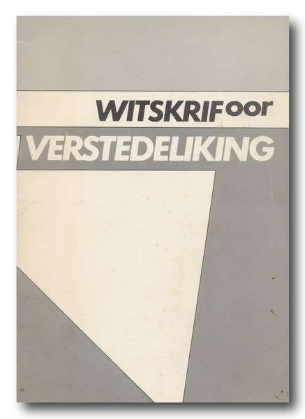 Witskrif oor Verstedeliking deur departement van Staatkunde