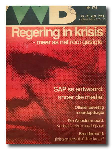 VWB - Vrye Weekblad No 174 - 15-21 Mei 1992 - Redakteur Max du Preez