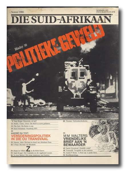 Die Suid-Afrikaan, nr 6 - Somer 1986 - Politieke geweld