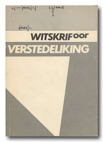 Witskrif oor Verstedeliking